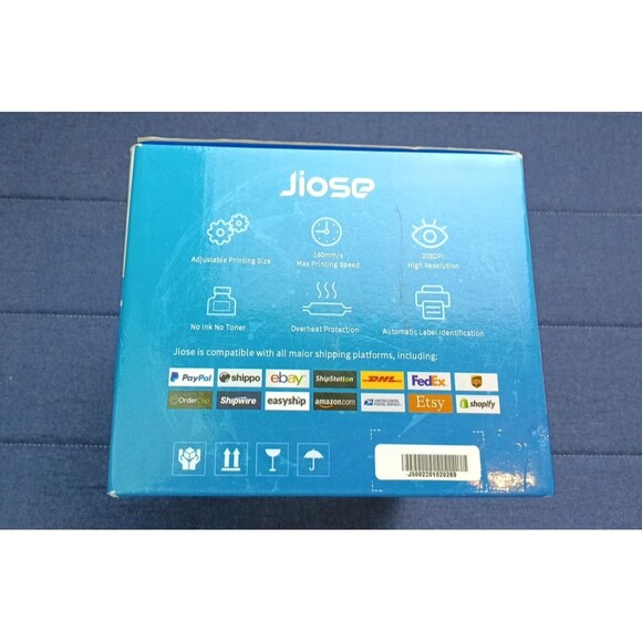 Jiose Label Printer White 203 DPI 180mm/s, Thermal Printer - Picture 4 of 16